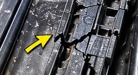 Cracked sunroof track on a Kia Telluride panoramic roof