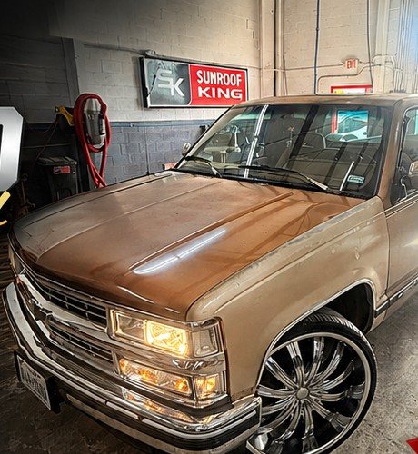 Custom sunroof installed on a vehicle by Sunroof King